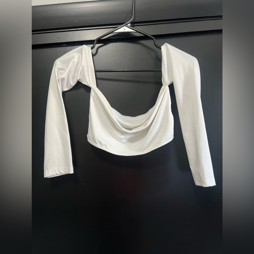Shein cropped off the shoulder shirt